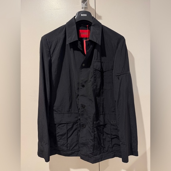Hugo Boss Urvo2121 Synthetic Field Jacket in Black, 36R - Picture 1 of 13